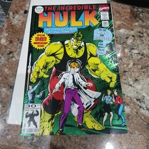 The Incredible Hulk #393 Green Foil Cover 30th Anniversary Marvel Comics 1992